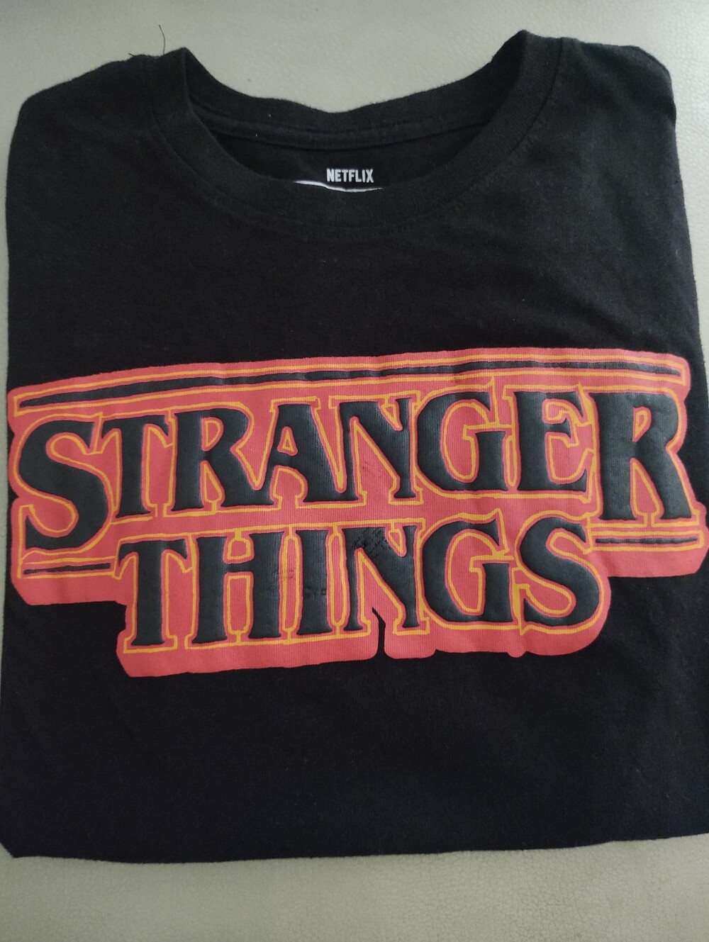 Netflix Boy's Stranger Things Black T‑Shirt